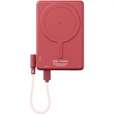 Skinarma magnetic powerbank with integrated stand 10000 mah 20w usb-c pd arc _ Pink